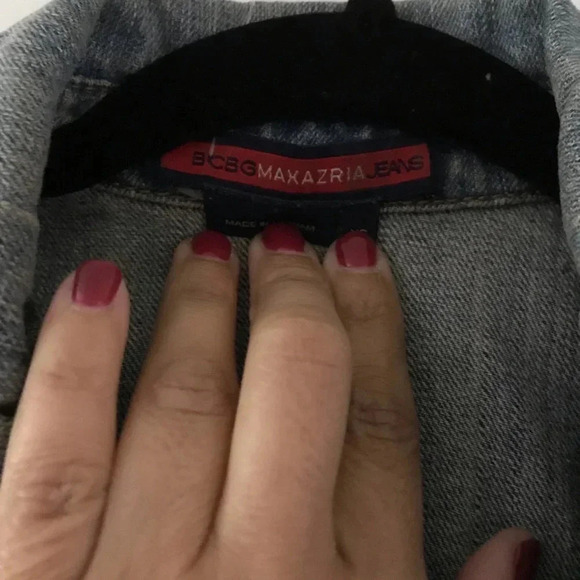 BCBGMaxZaria jean jacket size xs - Picture 2 of 5